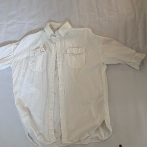 Zara Off White corduroy Shirt Shacket